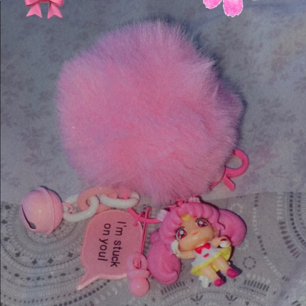 Pompom Sailor Moon Keychain